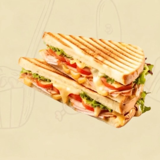 Vegan Club Sandwich Panini